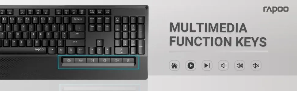Rapoo X1960 Wireless Optical Mouse & Keyboard overview 3