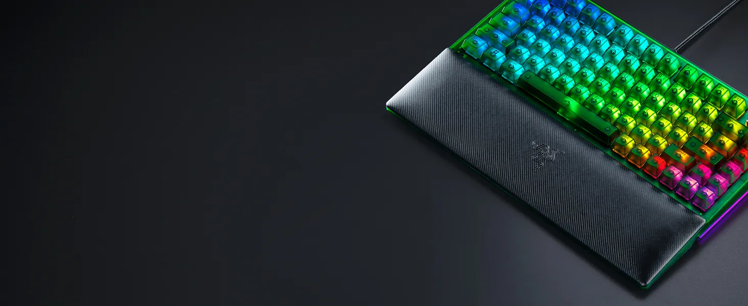 Razer BlackWidow V4 75% Mechanical Gaming Keyboard (Phantom Green) overview 6
