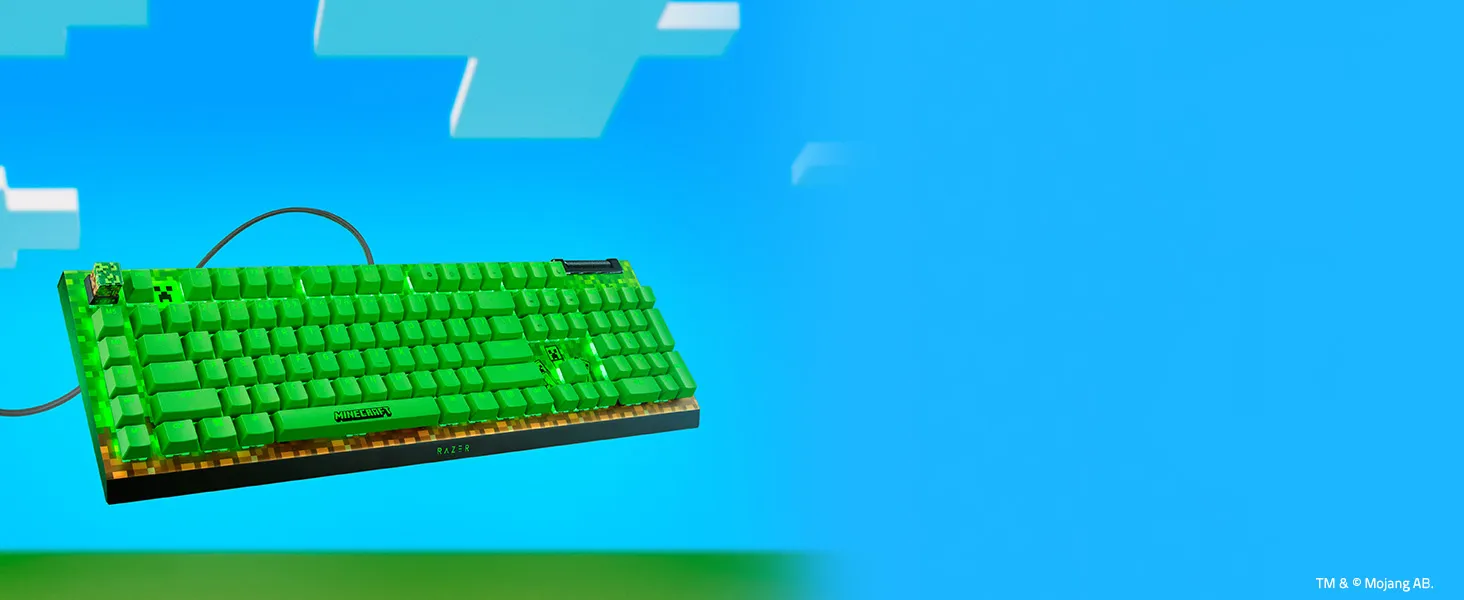 Razer BlackWidow V4 X Mechanical Gaming Keyboard Green Switch Minecraft Edition (RZ03-04704100-R3M1) overview 1
