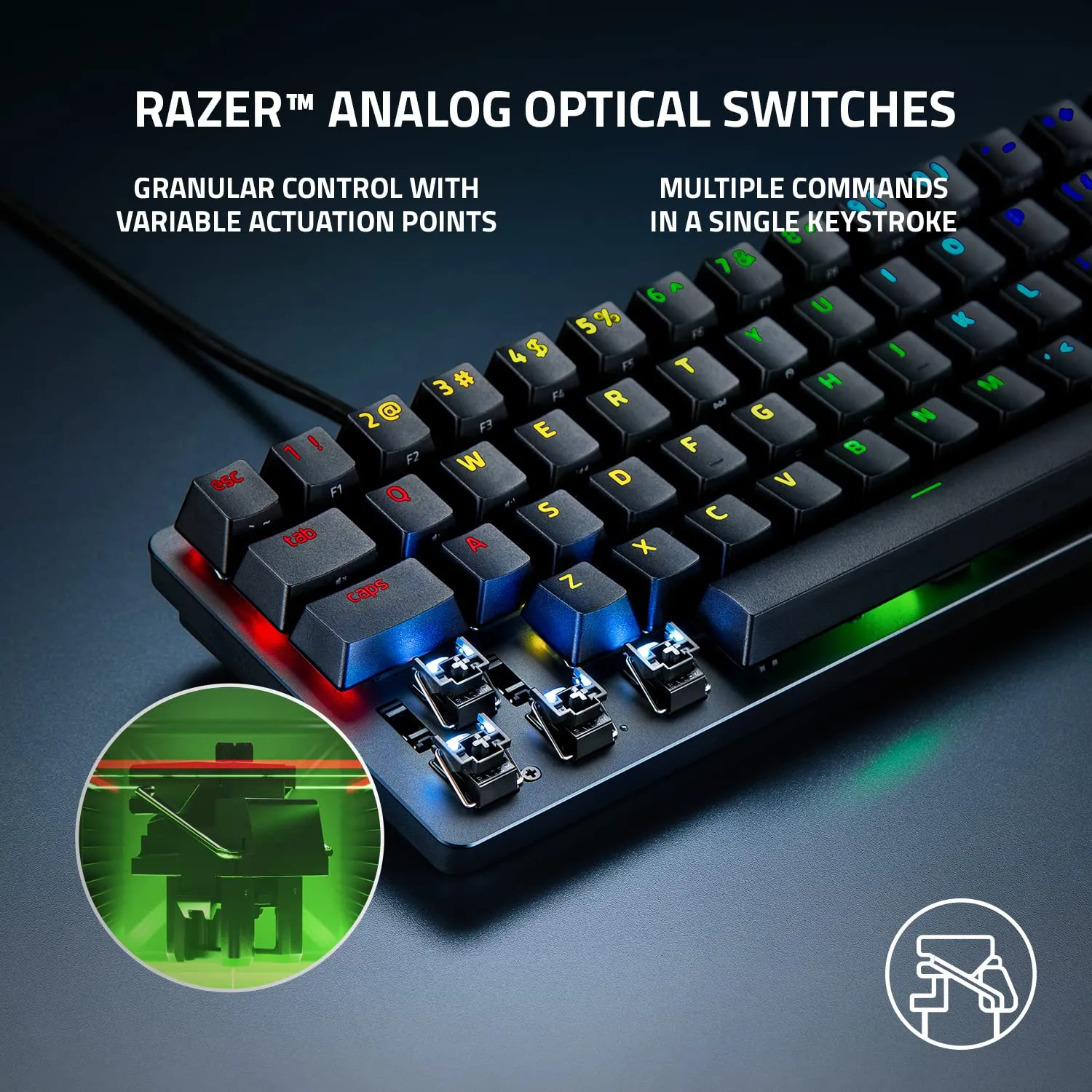 Razer Huntsman Mini Analog Gaming Keyboard With Analog Optical Switches (Black) overview 1