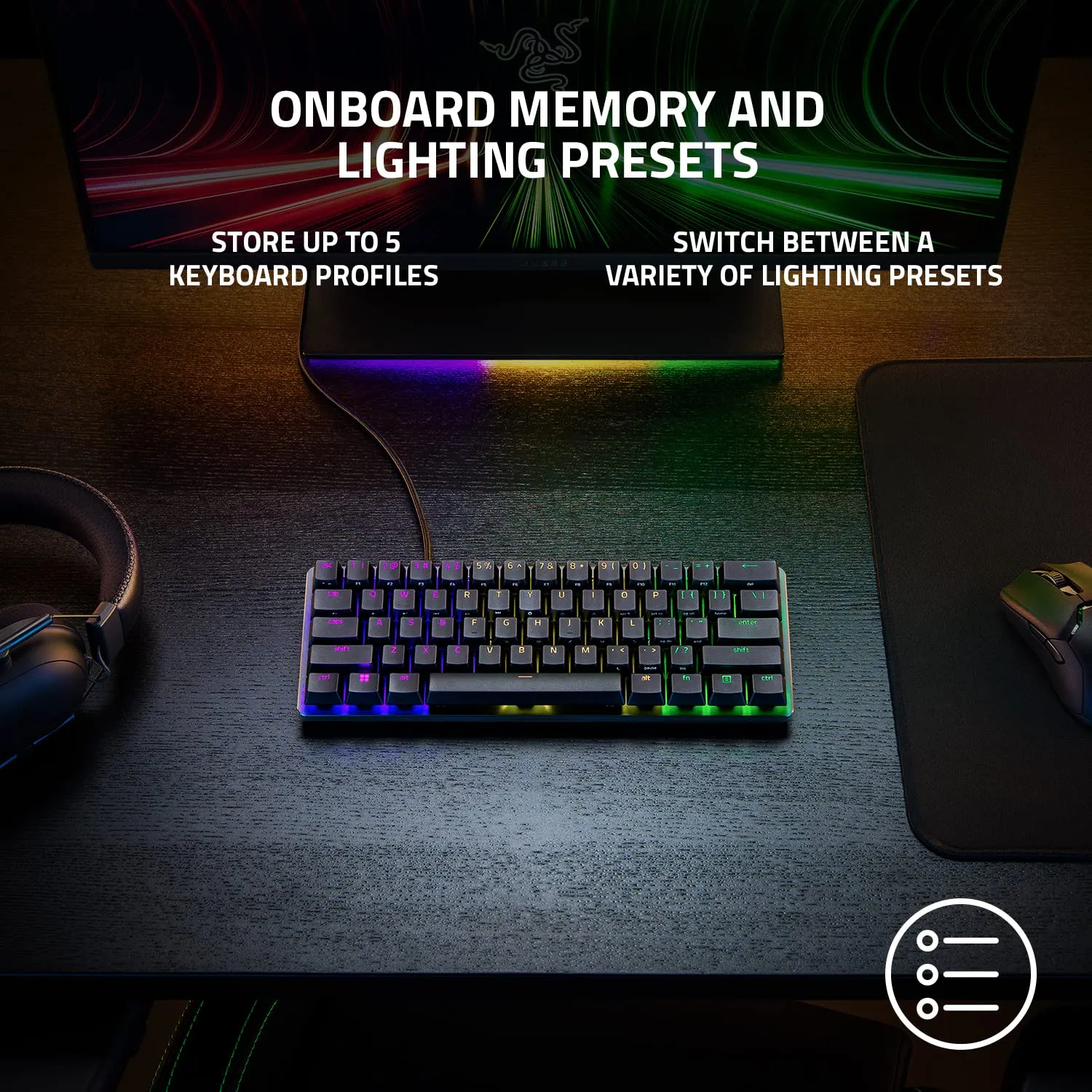 Razer Huntsman Mini Analog Gaming Keyboard With Analog Optical Switches (Black) overview 4