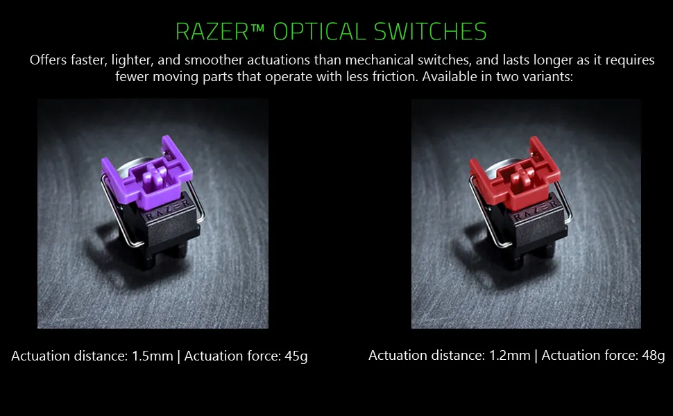 Razer Huntsman Mini Gaming Mechanical Keyboard Linear Red Optical Switches Mercury White overview 2