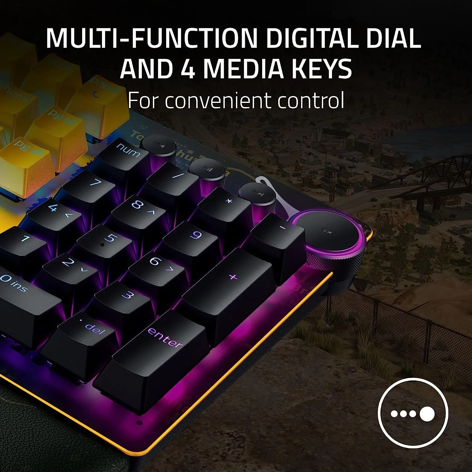 Razer Huntsman V2 PUBG - BattleGrounds Edition Gaming Keyboard Linear Optical Red Switches overview 4