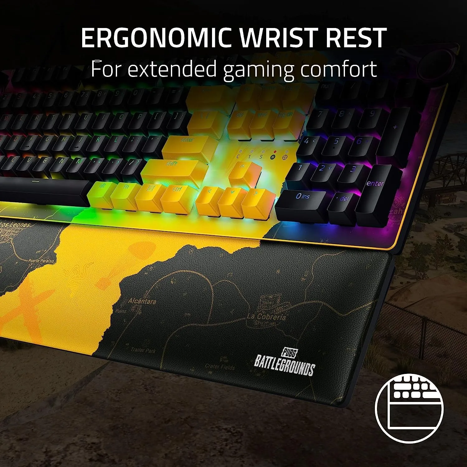 Razer Huntsman V2 PUBG - BattleGrounds Edition Gaming Keyboard Linear Optical Red Switches overview 5