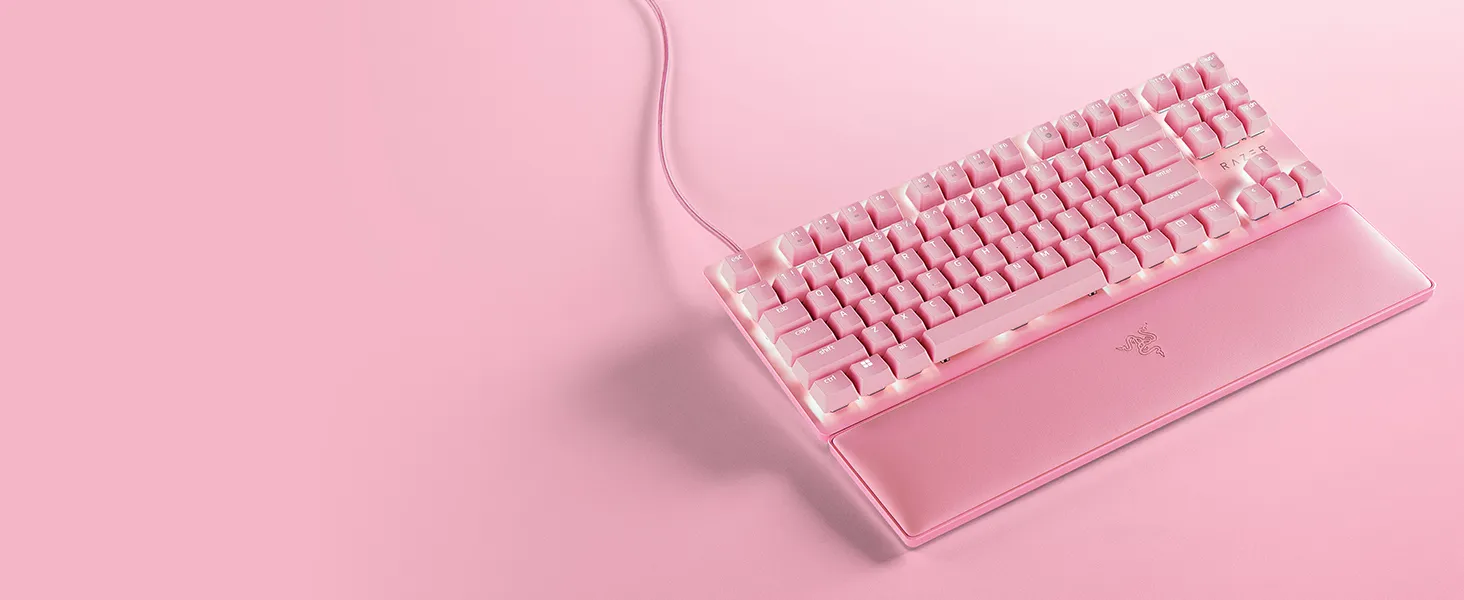 Razer Huntsman V2 Quartz Tenkeyless RGB Gaming Keyboard overview 2