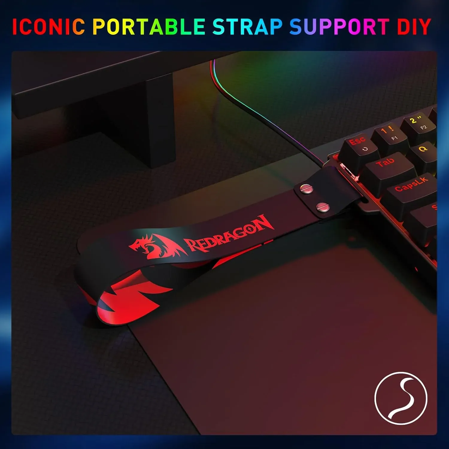 Redragon Castor Magnetic K631 68 Keys Wired Mechanical Keyboard with Strap (Magnetic Switch) overview 5