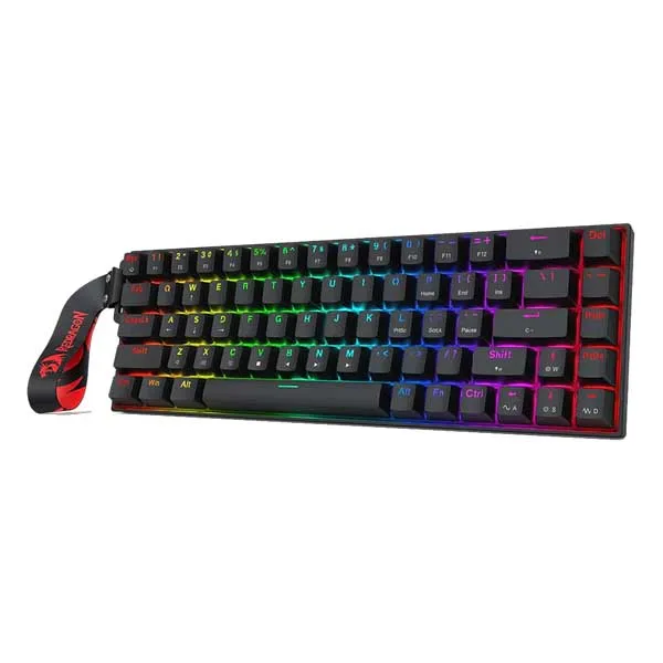 Redragon Castor Magnetic K631 68 Keys Wired Mechanical Keyboard with Strap (Magnetic Switch)