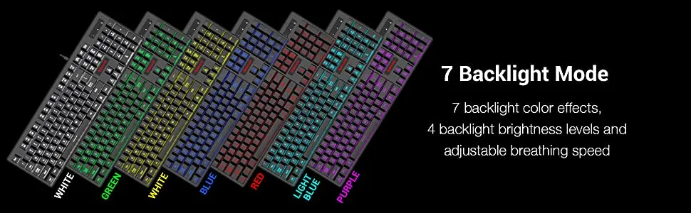 Redragon K509 Dyaus RGB Mechanical feel like Gaming Keyboard overview 2