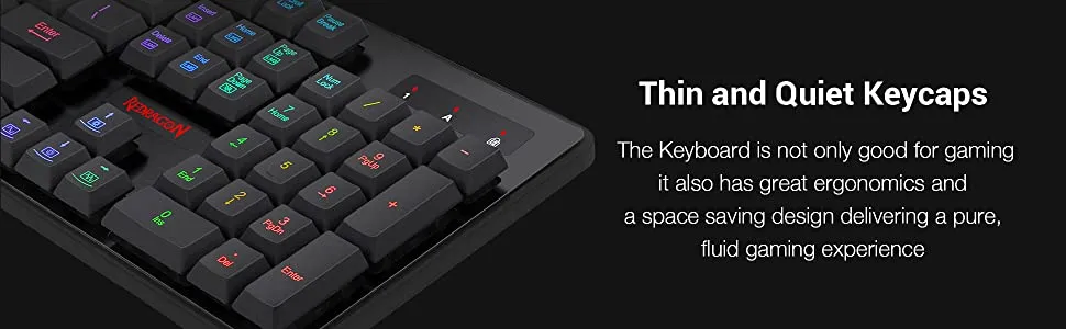 Redragon K509 Dyaus RGB Mechanical feel like Gaming Keyboard overview 4