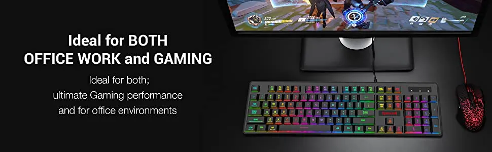 Redragon K509 Dyaus RGB Mechanical feel like Gaming Keyboard overview 5