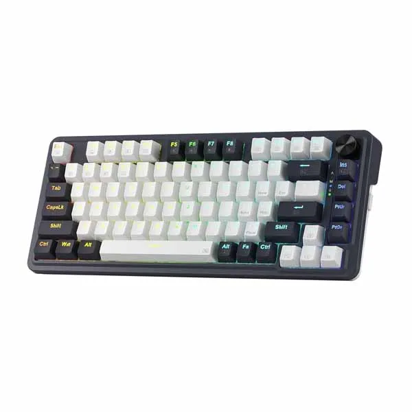 Redragon K673 PRO 75% Wireless Gasket RGB Gaming Keyboard (Abyssal Blue)