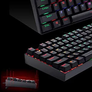 Redragon Vara K551 Rainbow LED Backlit Wired Mechanical Gaming Keyboard (Red Switch) overview 4