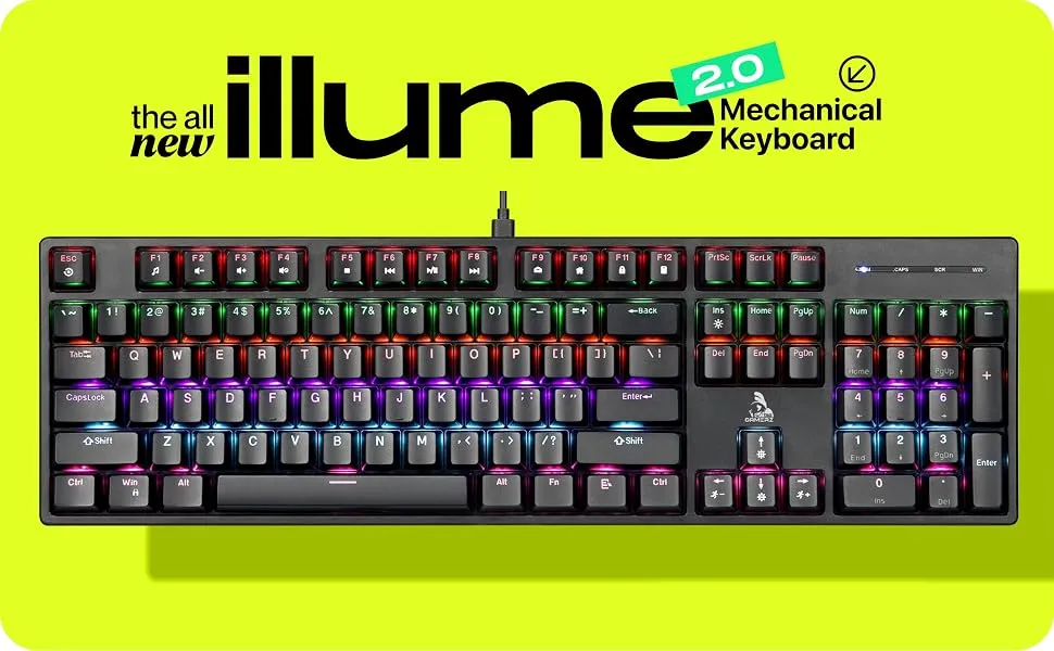 TAG Gamerz Illume 2.0 Mechanical Gaming Keyboard overview 1