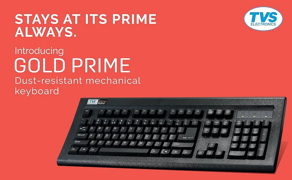 TVS ELECTRONICS Gold Prime Mechanical Wired Keyboard overview 1