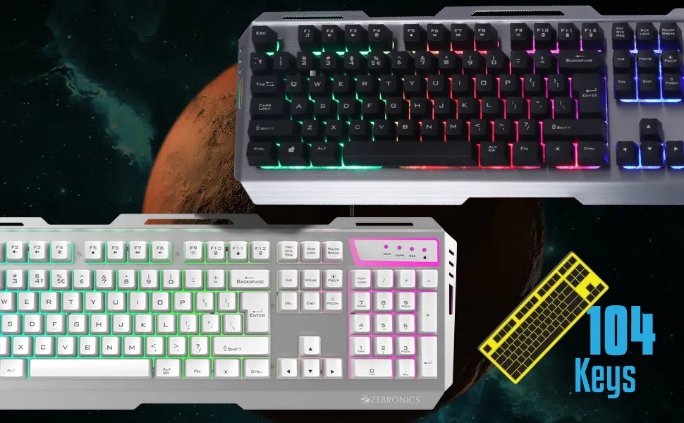Zebronics Zeb-Transformer Gaming Keyboard and Mouse Combo (White) overview 2
