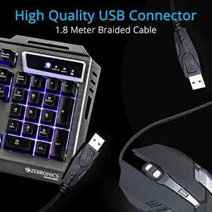 Zebronics Zeb-Transformer Gaming Keyboard and Mouse Combo overview 5