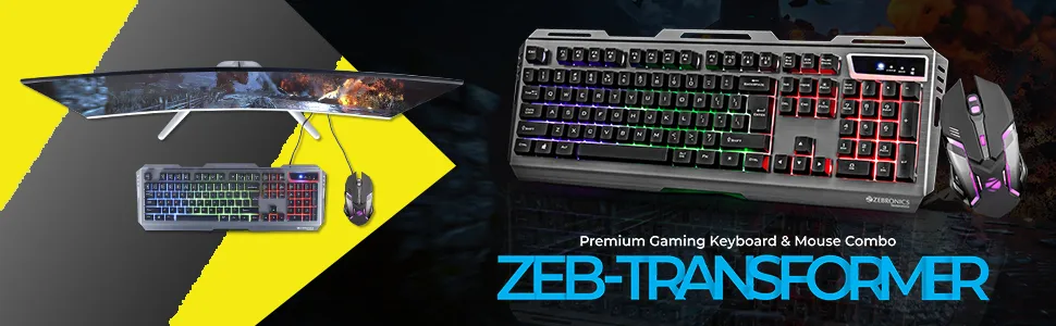 Zebronics Zeb-Transformer Gaming Keyboard and Mouse Combo overview 6