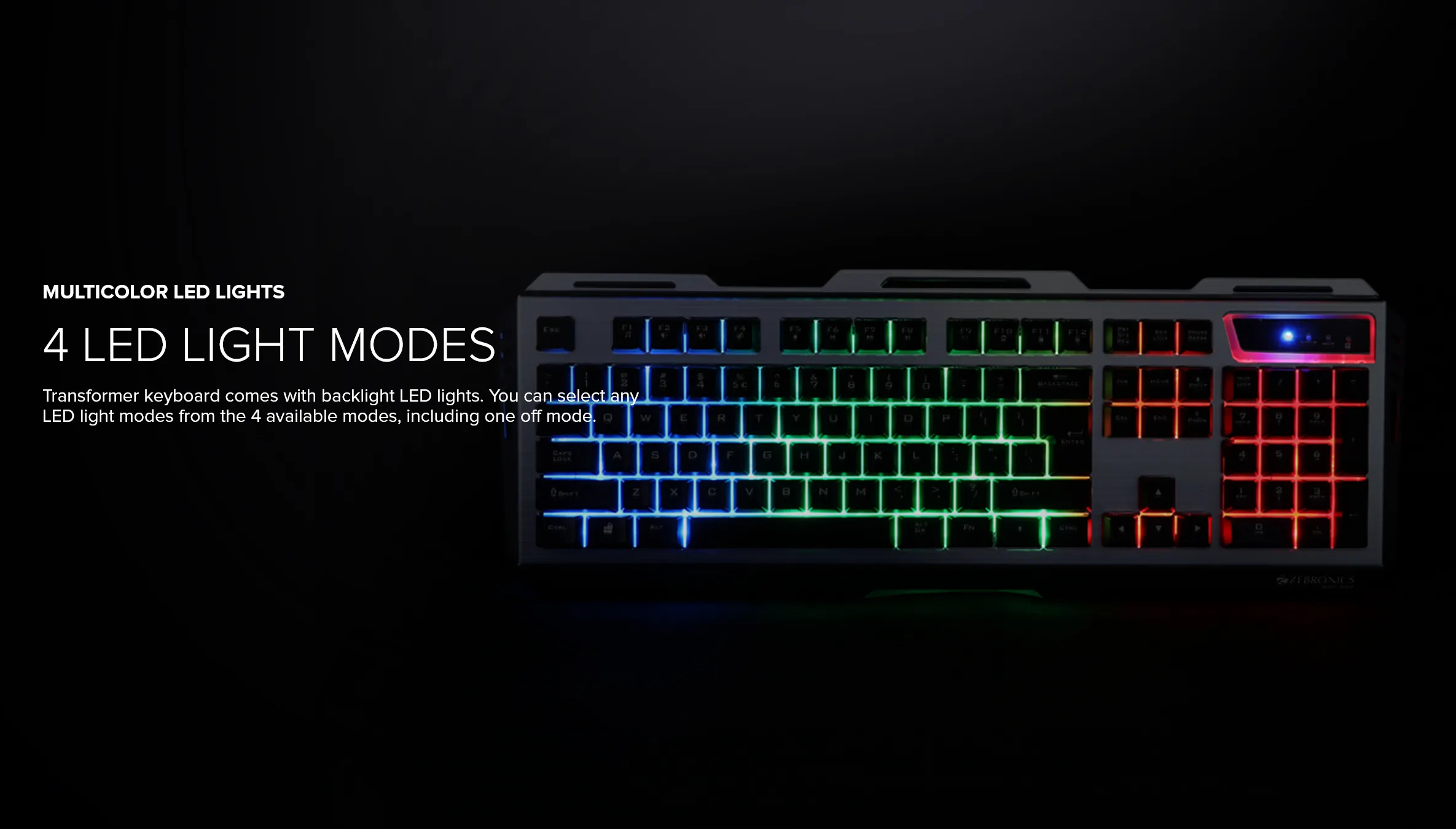 Zebronics Zeb-Transformer Pro Gaming Keyboard and Mouse Combo (Black) overview 2