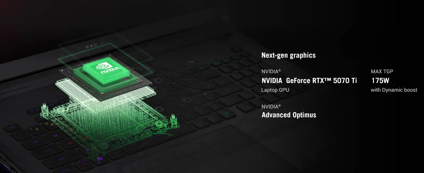 ASUS ROG Strix G16 16 inch INTEL ARL HX Core Ultra 9 RTX5070Ti 12GB GPU DDR5 32GB RAM 1TB SSD Gaming Laptop G615LR-S5190WS overview 3