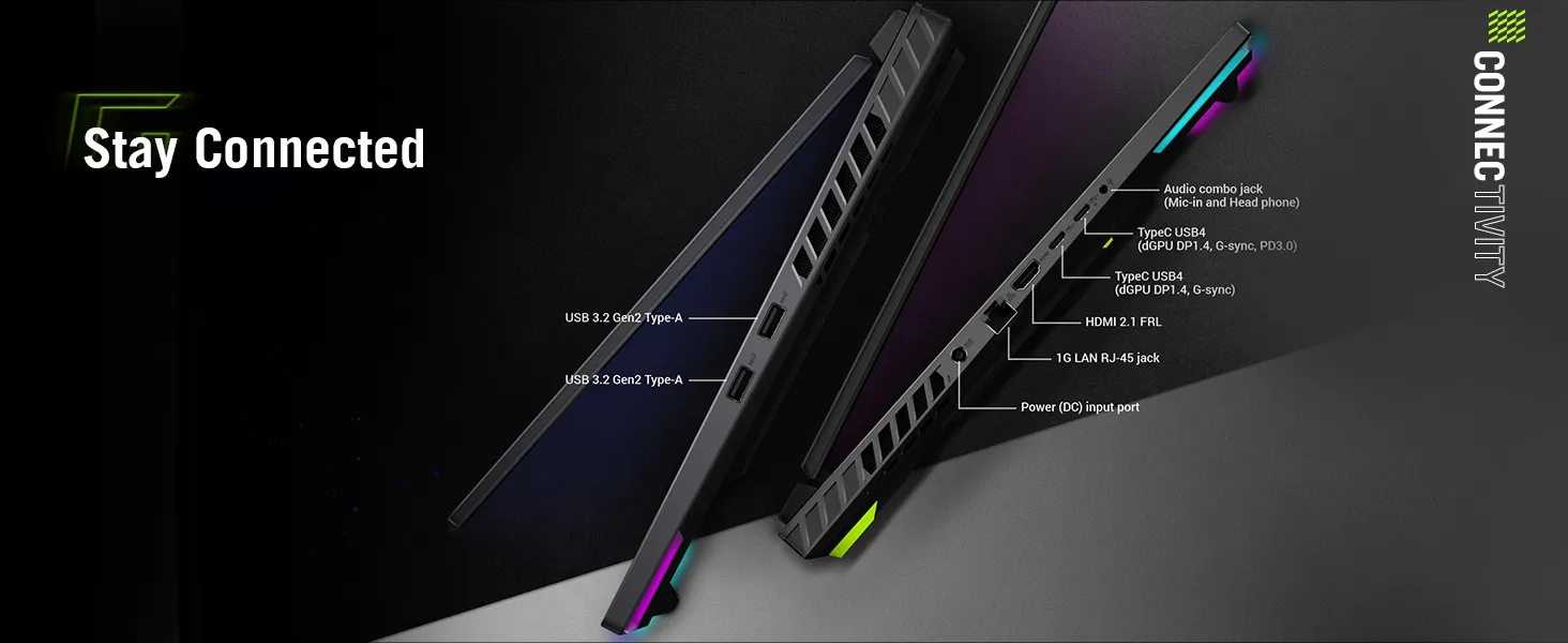 ASUS ROG Strix G16 G614PR-RV032WS AMD Ryzen 9 Gaming Laptop (16GB, 1TB SSD, Windows 11 Home, 12GB Graphics, 16 inch 165 Hz Full HD+ WUXGA IPS Display, NVIDIA GeForce RTX 5070 Ti, MS Office Home 2024, Eclipse Gray, 2.50 KG) overview 7