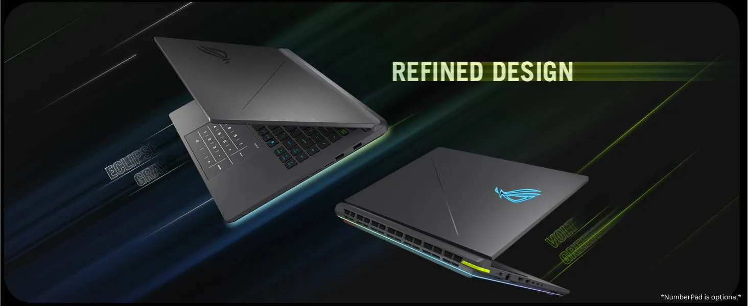 ASUS ROG Strix G16 G615LM-S5128WS Intel Core Ultra 9 Gaming Laptop (16GB, 1TB SSD, Windows 11 Home, 8GB Graphics, 16 inch 240 Hz 2.5K WQXGA IPS Display, NVIDIA GeForce RTX 5060, MS Office Home 2024, Eclipse Gray, 2.65 KG) overview 5