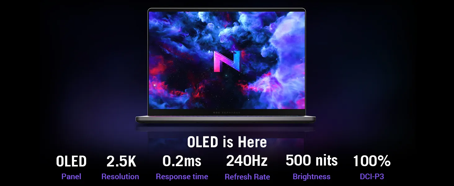 ASUS ROG Zephyrus G16 GU605CW-QR133WS Intel Core Ultra 9 Gaming Laptop (32GB, 2TB SSD, Windows 11 Home, 16GB Graphics, 16 inch 240Hz 2.5K OLED WQXGA Display, NVIDIA GeForce RTX 5080, MS Office Home 2024, Eclipse Gray, 1.95 KG) overview 3