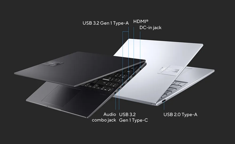ASUS Vivobook 15X (2023), Intel Core i3-1315U 13th Gen, 15.6" (39.62 cms) FHD, Thin and Light Laptop (8GB/512GB SSD/Windows 11/Office 2021/Backlit KB/Silver/1.6 kg), K3504VAB-NJ322WS overview 13