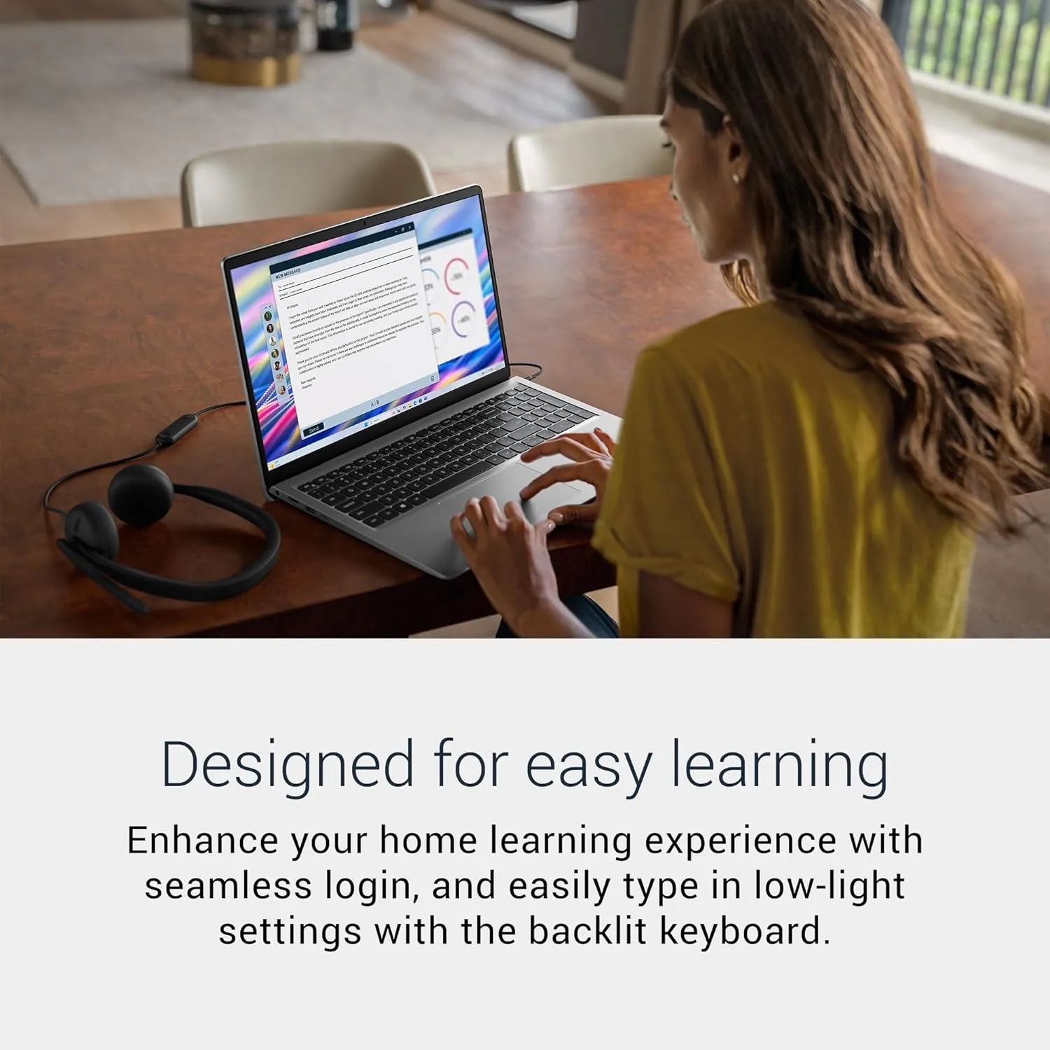 Dell 15 Laptop DC15250-15.6-inch FHD (1920x1080) 120Hz Display, Intel Core i5-1334U Processor, 16GB DDR4 RAM, 512GB SSD, Intel UHD Graphics, Windows 11 Home, Onsite Service - Platinum Silver overview 2