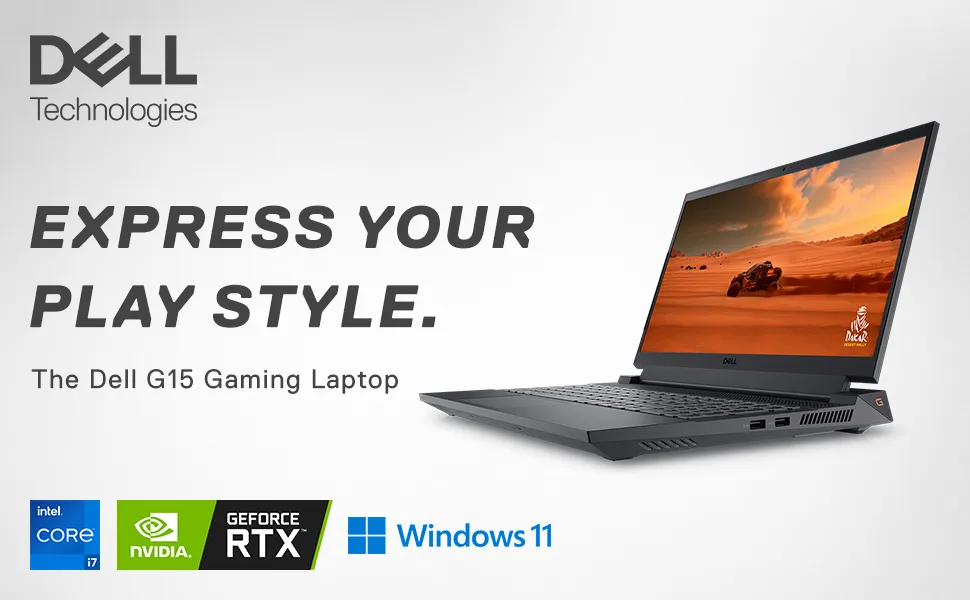 Dell G15 5530 i7-13650HX Processor/16GB/512GB SSD/NVIDIA RTX 3050 (6GB GDDR6)/15.6" (39.62cm) FHD 120Hz 250 nits/Win 11 Dark Shadow Gray overview 10