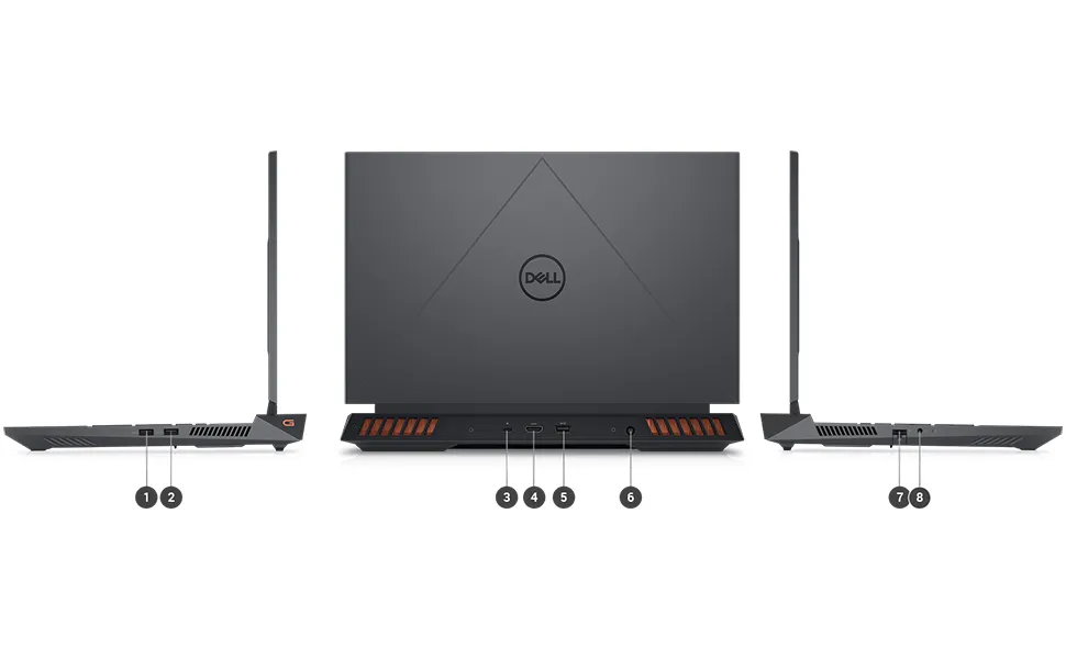 Dell Gaming G15 5530 Intel i5-13450HX/16GB/1TB SSD/NVIDIA RTX 3050 (6GB GDDR6)15.6" (39.62cm) FHD 120Hz 250 nits Win 11 Dark Shadow Gray overview 9
