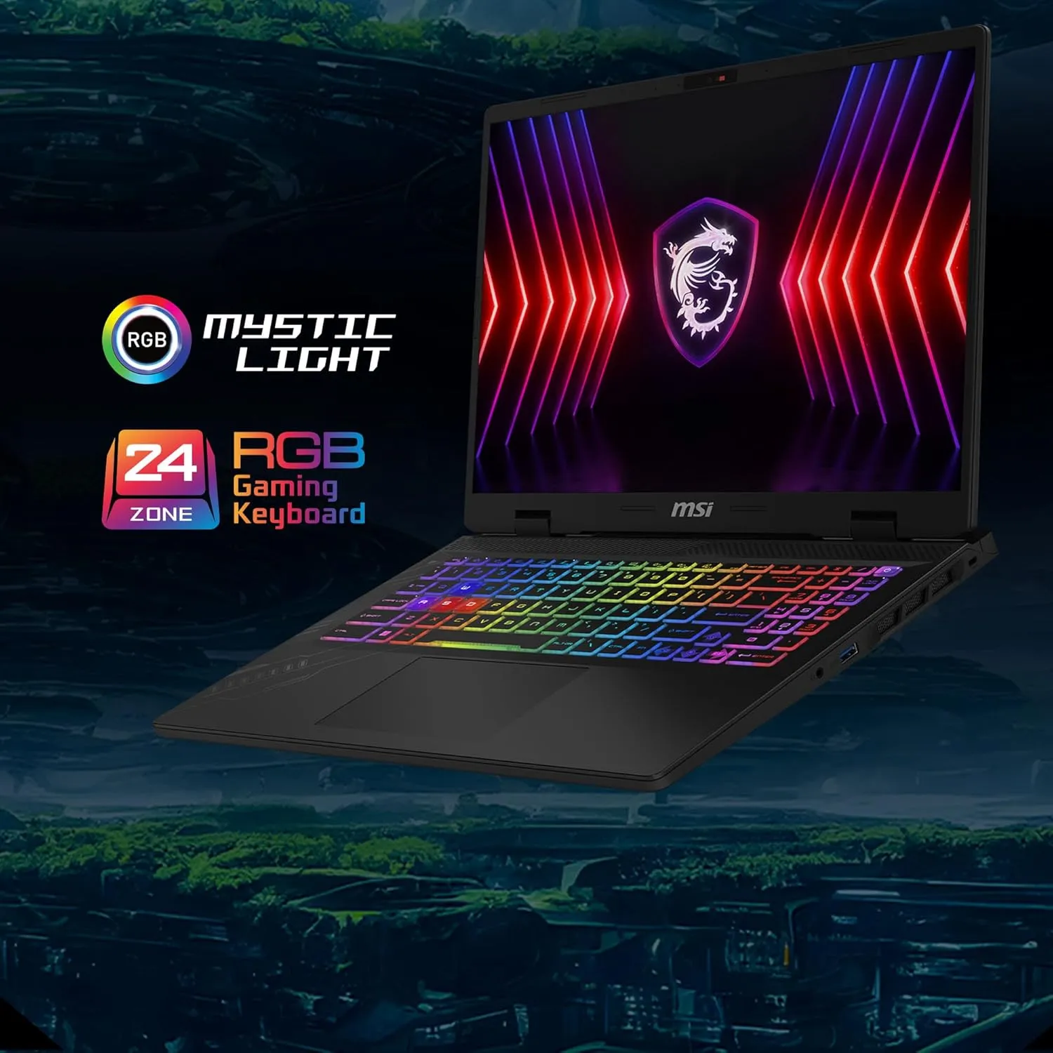 MSI CROSSHAIR A16 HX AMD RYZEN 7 8840HX PROCESSOR/DDR5 8GB*2/1TB NVME PCIE SSD GEN4X4/AMD WI-FI 6E RZ616/WINDOWS11 HOME/NVIDIA GEFORCE RTX 5060 LAPTOP GPU, GDDR7 8GB/2 YEAR WARRANTY D8WFKG-036IN overview 4