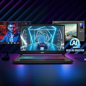 MSI KATANA A15 AI B8VE-418IN (AMD Ryzen 7-8845HS/16GB/512GB SSD/WIN11 HOME/15.6"/6GB-RTX4050/2 Years/Black) overview 3