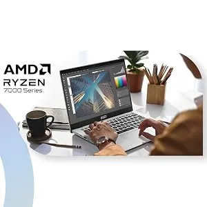 MSI Modern 14, AMD Ryzen 5 7430U, 36CM FHD 60Hz Gaming Laptop (8GB/512GB NVMe SSD/Windows 11 Home overview 1