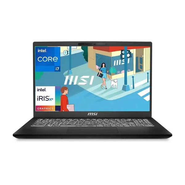 MSI Modern 15 H, Intel 13th Gen i7-13620H, 40CM Thin & Light Laptop(16GB/512GB NVMe SSD/Windows 11 Home/Office 2021/Classic Black/1.9Kg), B13M-225IN