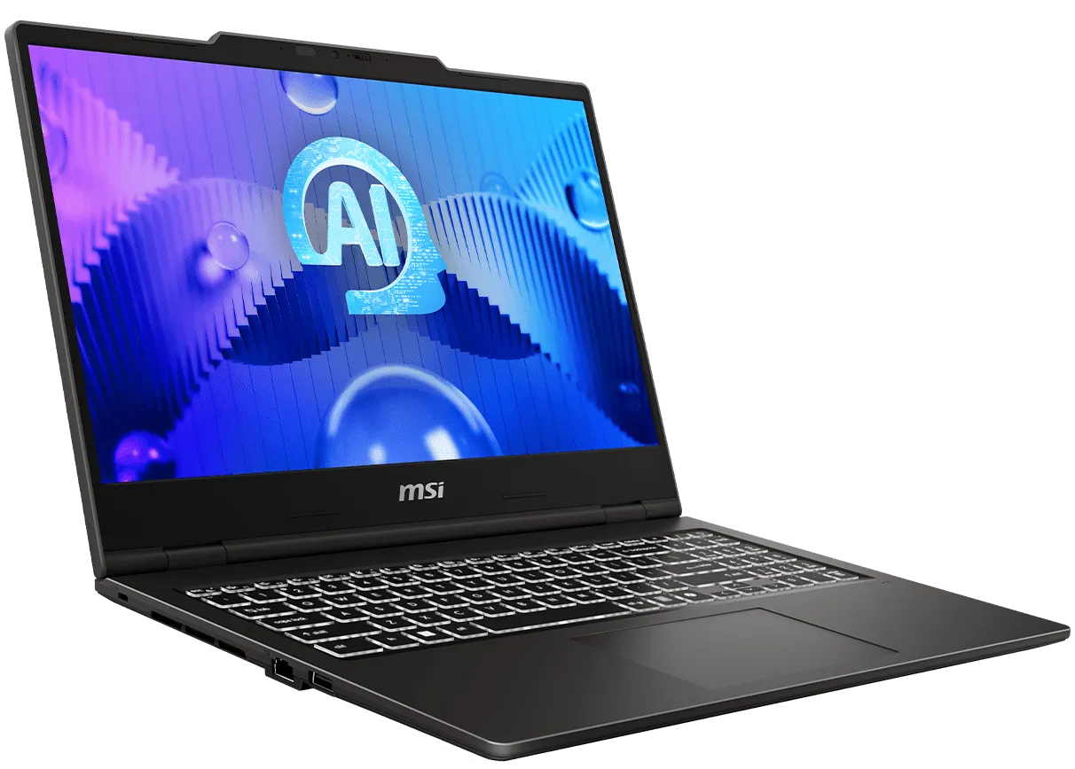 MSI VENTURE 15 AI A1MG-015IN INTEL CORE ULTRA 7 PROCESSOR 155H/DDR5 8GB*2/1TB NVME PCIE SSD GEN4X4 /WINDOWS11 HOME/2 YEAR WARRANTY TERM overview 1