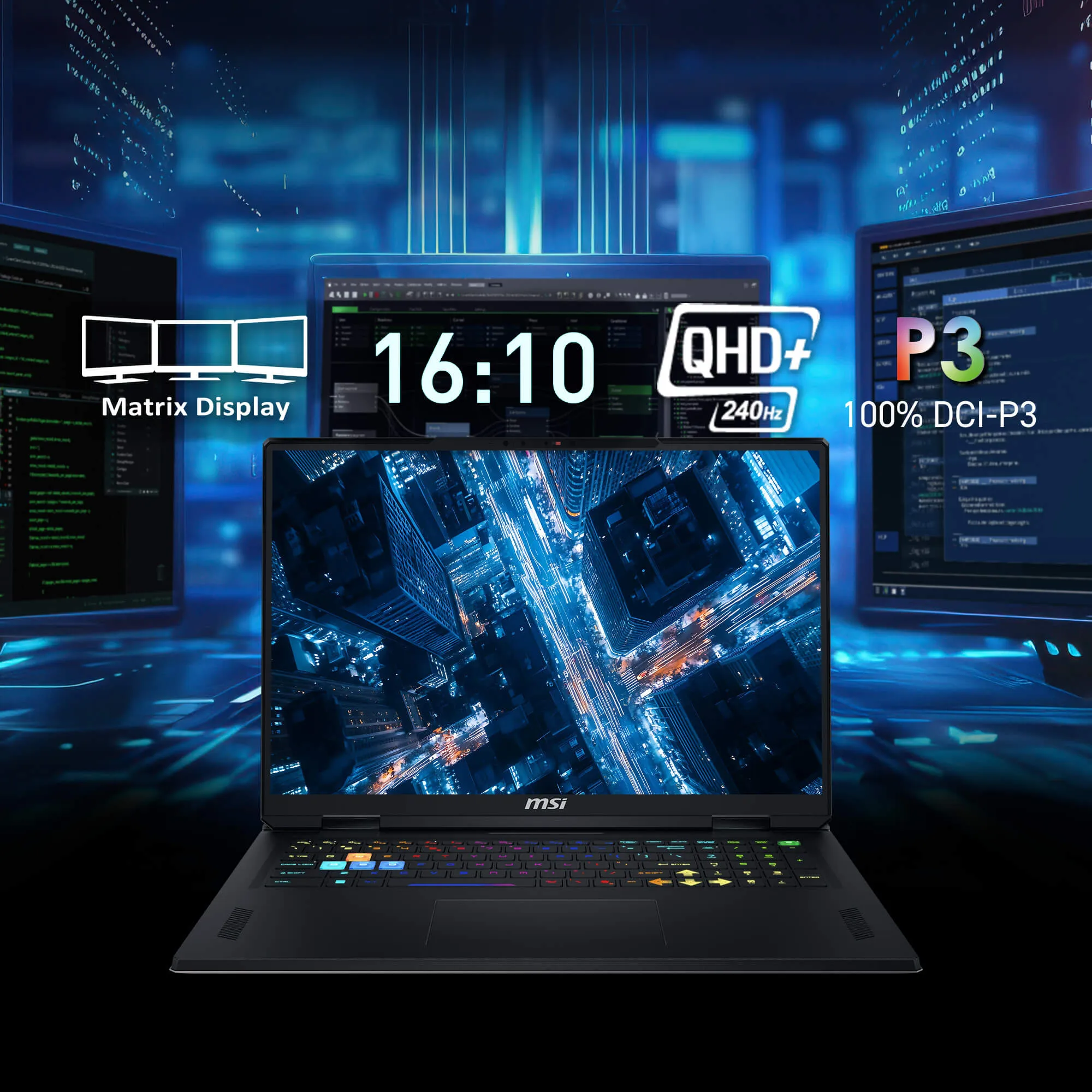 MSI Vector A18 HX A9WHG-033IN 18 inch Ryzen AI R9-9955HX DDR5 RAM 32GB 2TB NVMe SSD RTX5070Ti 12GB GPU Gaming Laptop overview 8