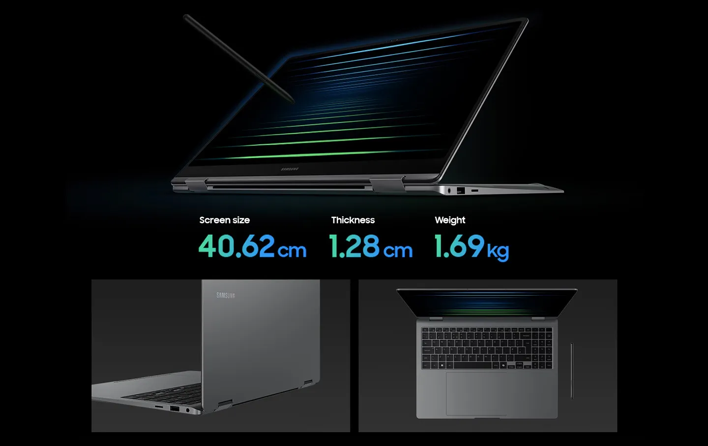 Samsung Galaxy Book5 Pro 360 NP960QHA-KG3IN Notebook Laptop (Intel Core Ultra 5/16 GB/512 GB SSD/Intel Arc Graphics/Windows 11 Home/MSOffice/Dynamic AMOLED 2X), 40.64 cm - 16 inch, Grey overview 2