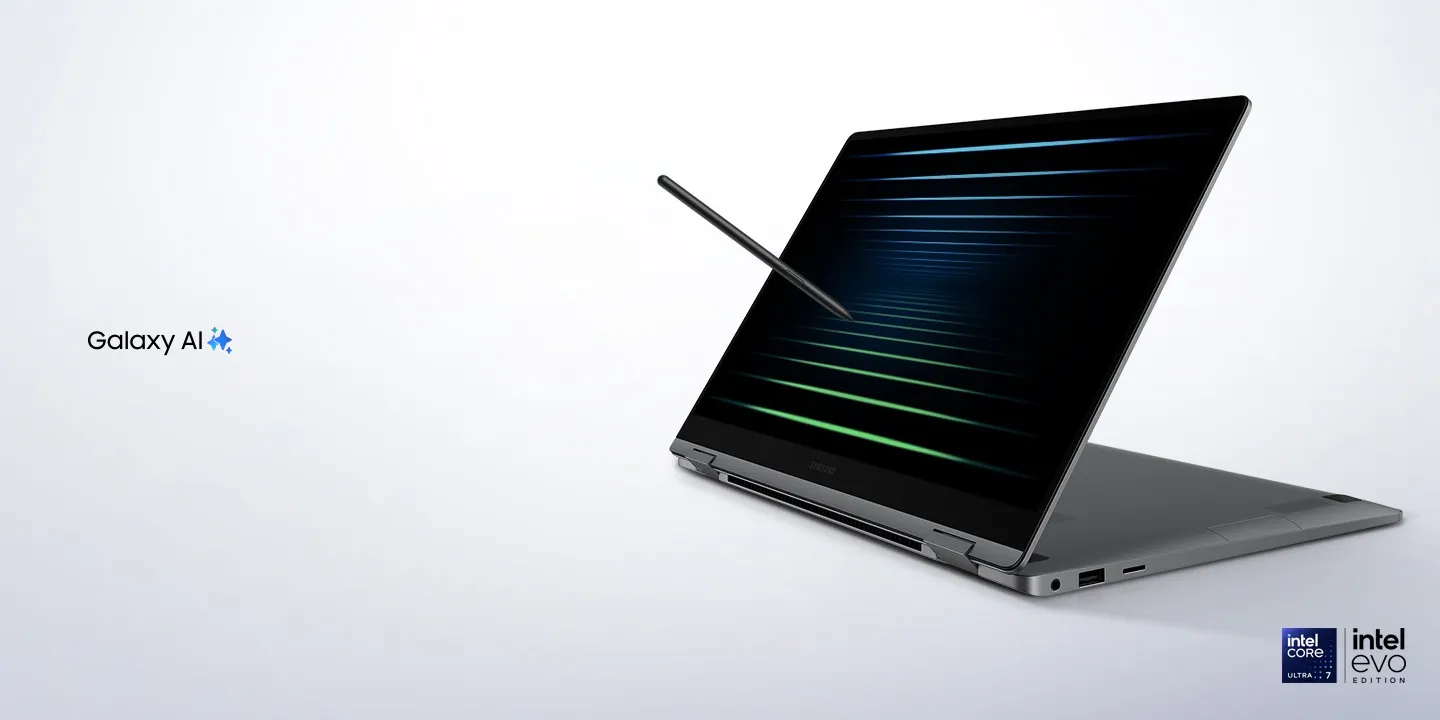 Samsung Galaxy Book5 Pro 360 NP960QHA-KG4IN Notebook Laptop (Intel Core Ultra 7/32 GB/1 TB SSD/Intel Arc Graphics/Windows 11 Home/MSOffice/Dynamic AMOLED 2X), 40.64 cm - 16 inch, Grey overview 1