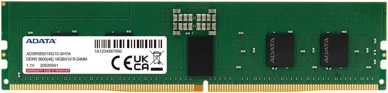 ADATA DDR5 R-DIMM 32GB 5600MHz CL46 RAM overview 1