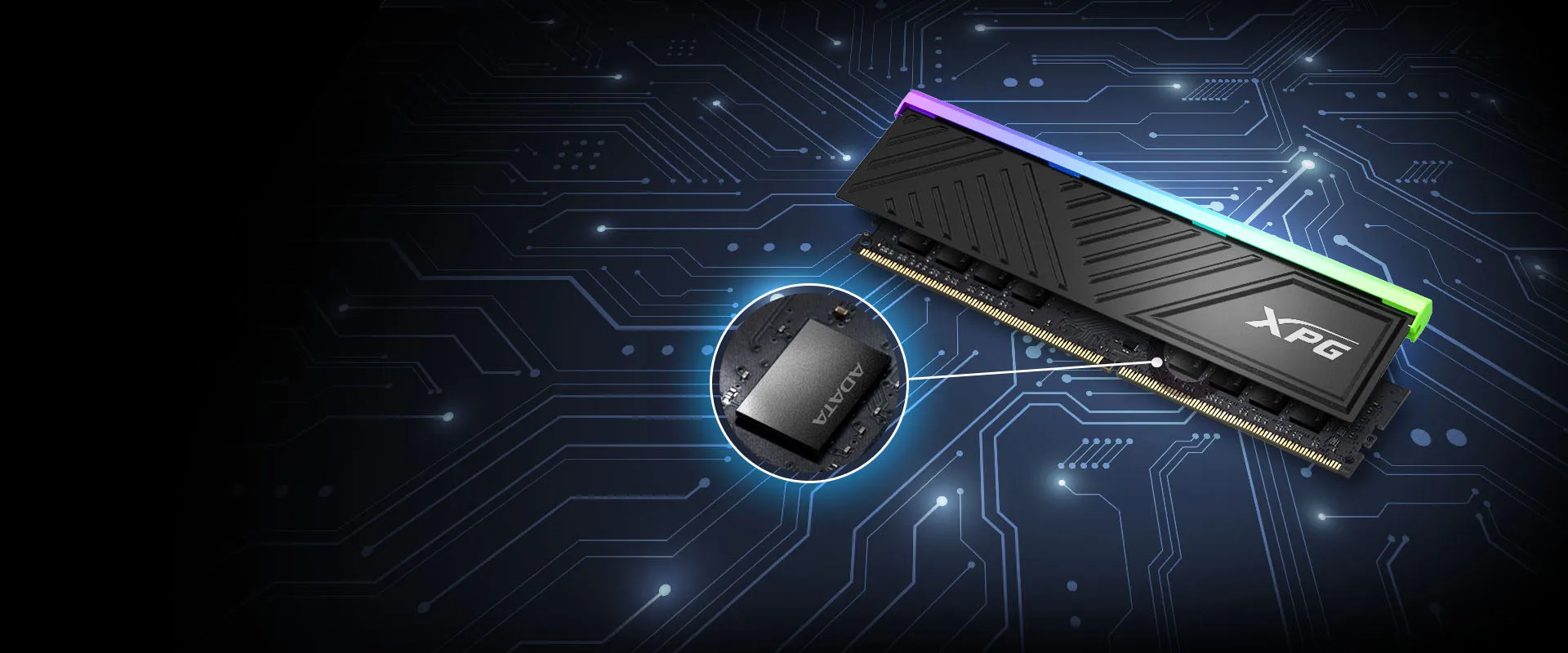 ADATA XPG D35G Spectrix RGB 64GB (32GBX2) DDR4 3200MHz CL16 RAM (Black) (AX4U320032G16A-DTBKD35G) overview 3