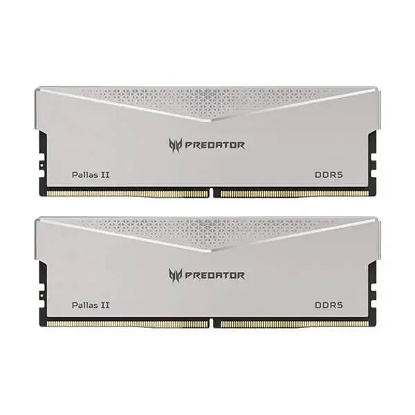 Acer Predator Pallas II 32GB (2 X 16GB) DDR5 6000MHz CL32 Desktop Ram (Silver)
