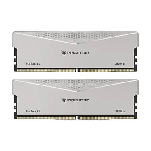 Acer Predator Pallas II 96GB (48GBx2) 6000MHz DDR5 Memory (Silver)