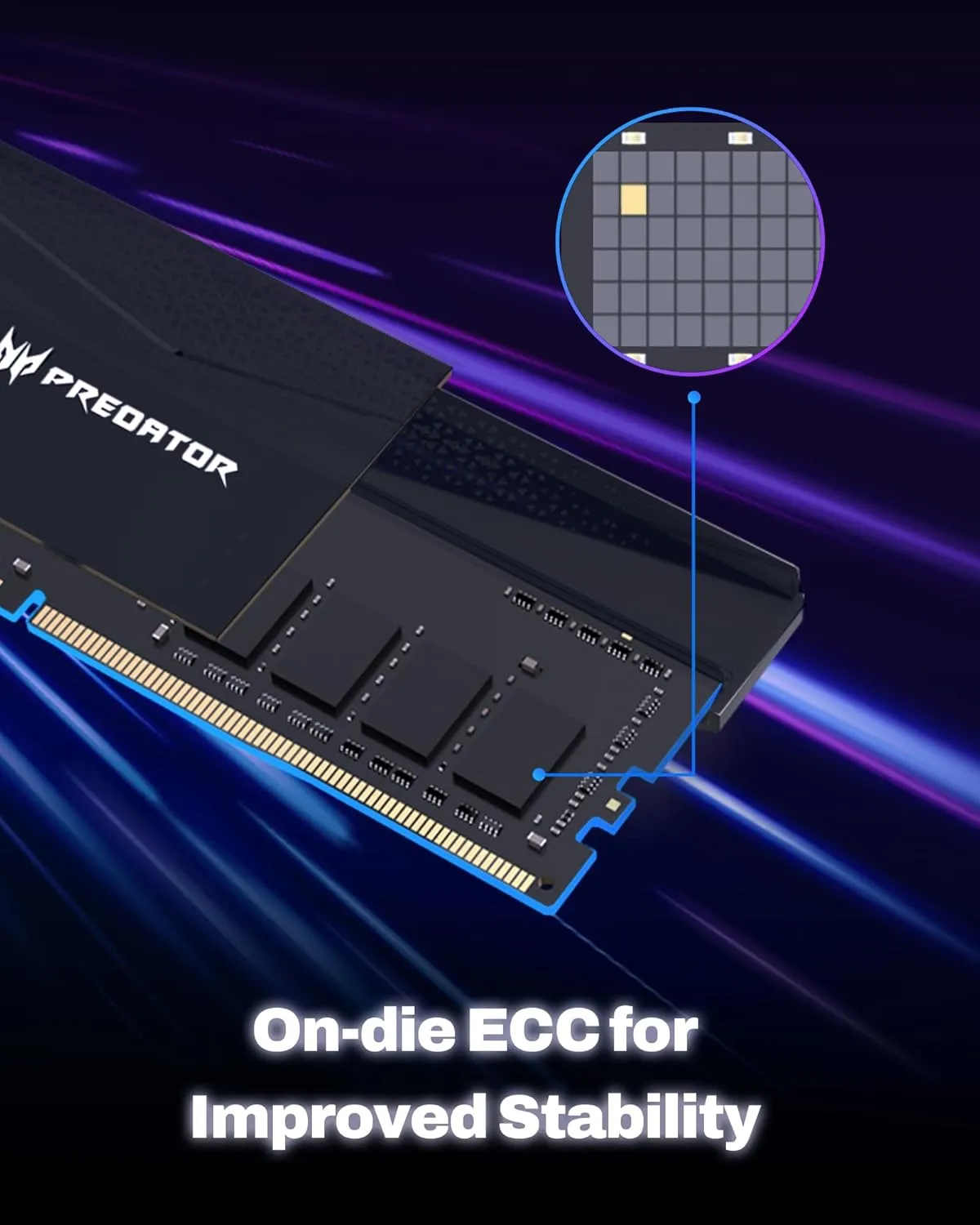 Acer Predator Pallas II DDR5 32GB (16GBx2) 6000MHz CL36 RAM (Black) overview 4