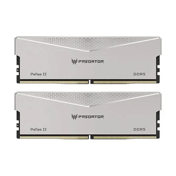 Acer Predator Pallas II Series 32GB (16GBx2) DDR5 6000MHz CL30 Desktop Ram (Silver)