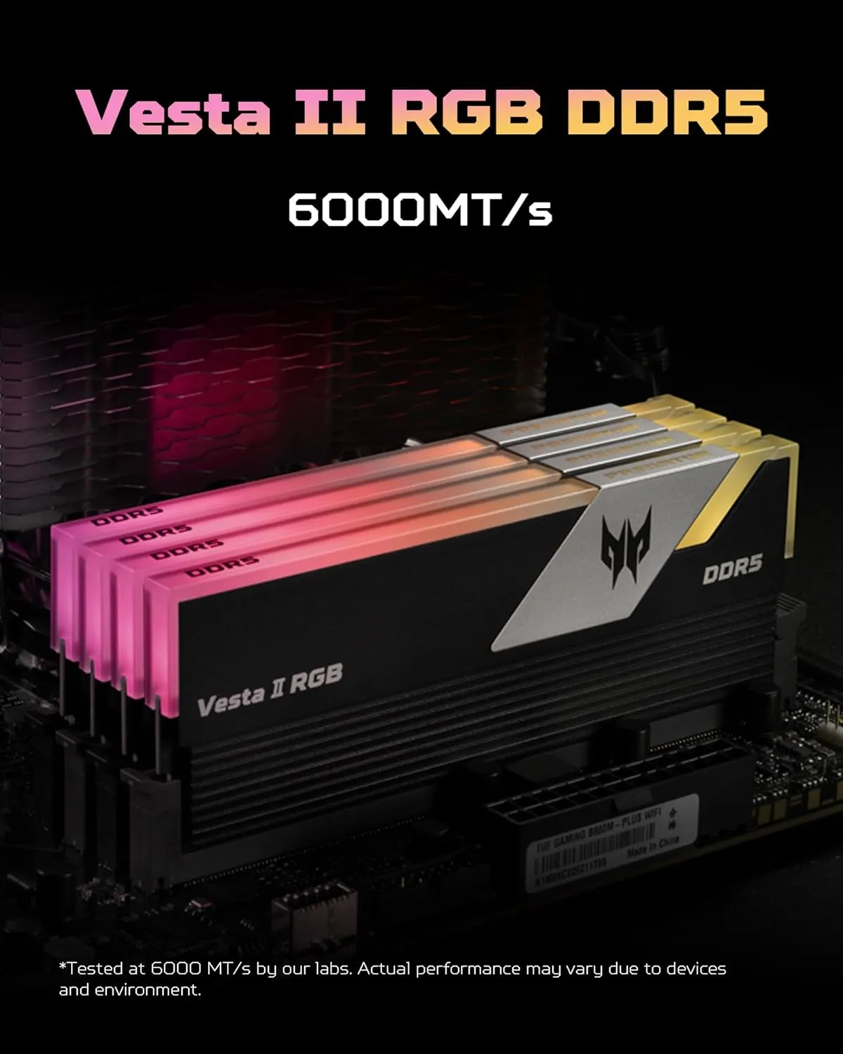 Acer Predator Vesta II RGB 32GB (16GBx2) 6000MHz CL36 DDR5 RAM overview 1
