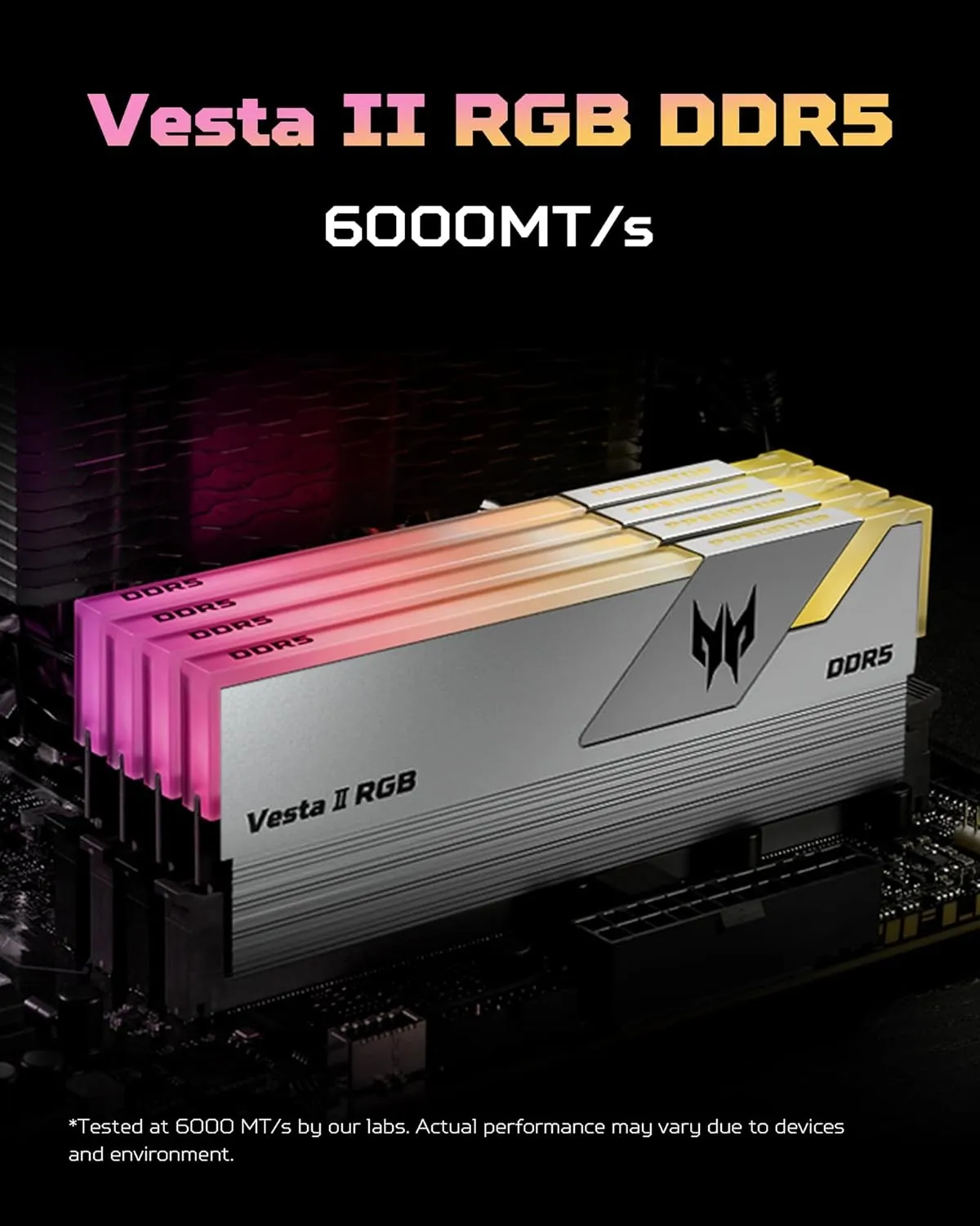 Acer Predator Vesta II RGB 32GB (16GBx2) DDR5 6000MHz CL36 RAM overview 8