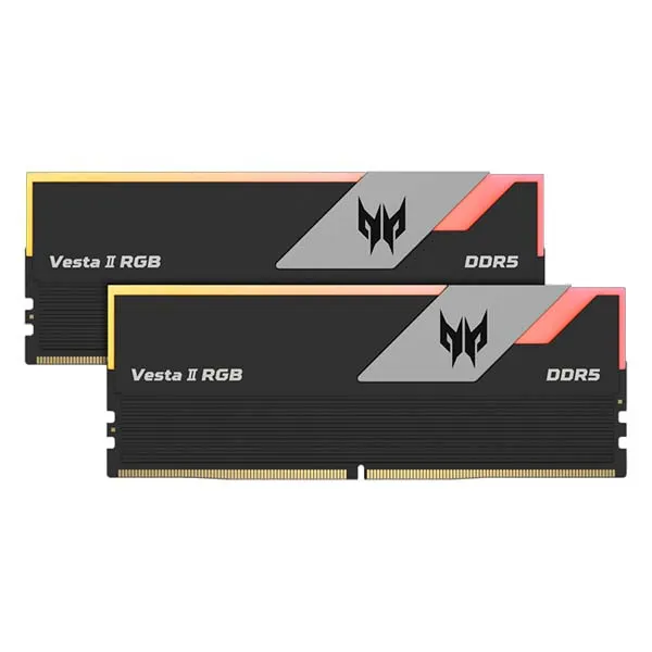 Acer Predator Vesta II RGB 32GB (16GBx2) DDR5 CL28 6000MHz RAM (Black)