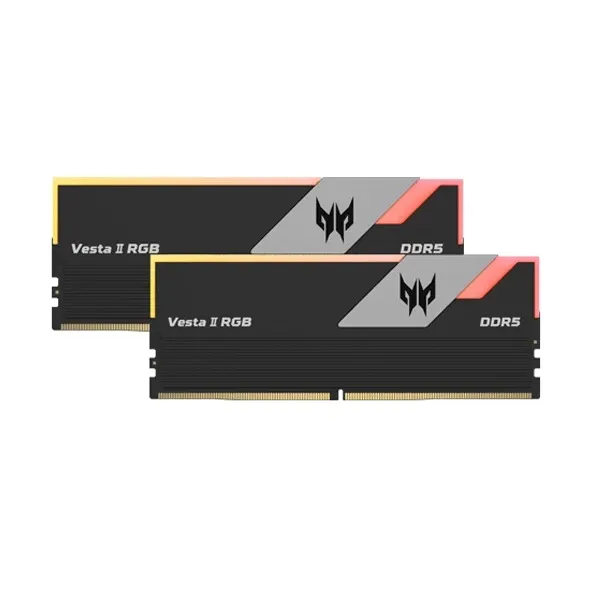 Acer Predator Vesta II RGB Series 32GB (16GBx2) DDR5 6000MHz CL30 Desktop Ram (Black)
