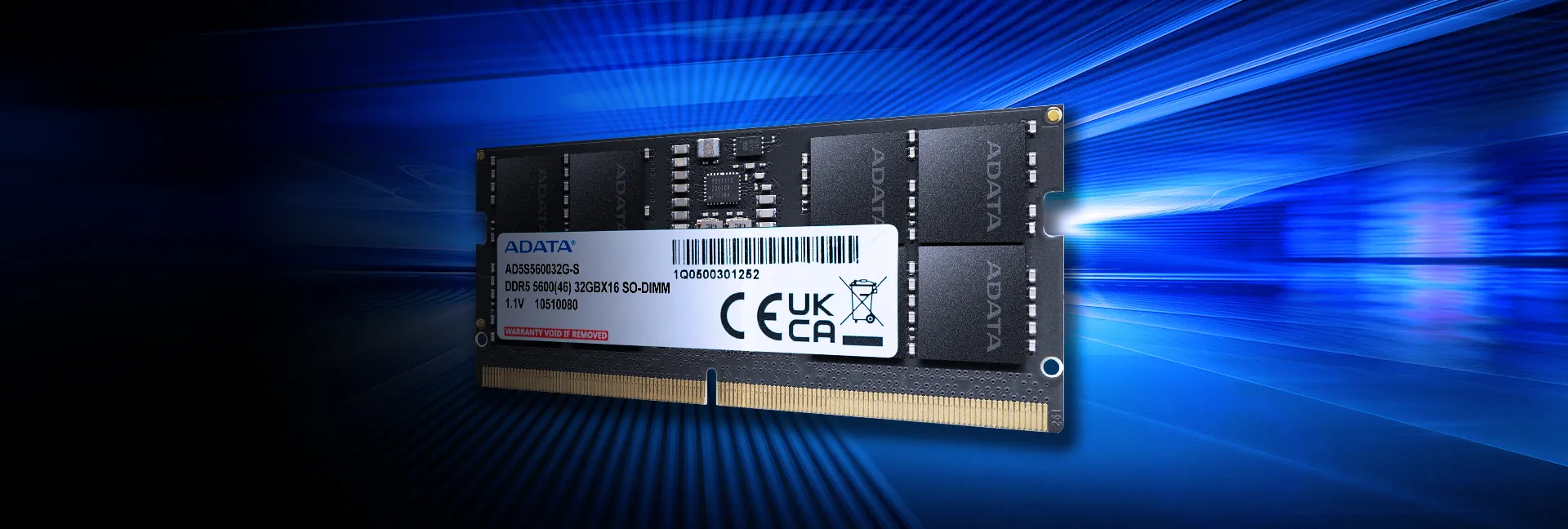 Adata 16GB (16GBx1) DDR5 5600MHz CL46 SO-DIMM Laptop Ram overview 1
