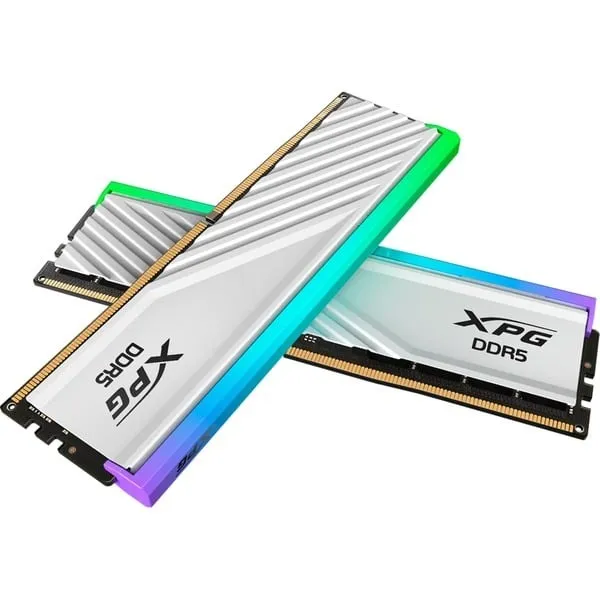 Adata XPG LANCER BLADE RGB 32GB (16GBx2) DDR5 6000MHz CL30 Desktop RAM (White)